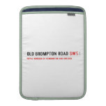 Old Brompton Road  MacBook Air sleeves