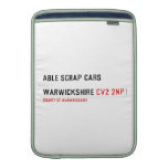 ABLE SCRAP CARS  WARWICKSHIRE  MacBook Air sleeves