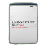 LONDON STREET SIGN  MacBook Air sleeves