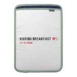 karibu breakfast  MacBook Air sleeves