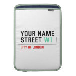 Your Name Street  MacBook Air sleeves