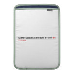 Carpetbagging Shithouse street  MacBook Air sleeves