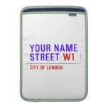 Your Name Street  MacBook Air sleeves