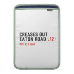 Creases Out Eaton Road  MacBook Air sleeves
