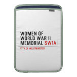 women of world war II memorial  MacBook Air sleeves