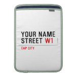 Your Name Street  MacBook Air sleeves