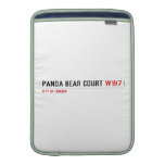 PANDA BEAR COURT  MacBook Air sleeves