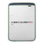 14 month calendar  MacBook Air sleeves