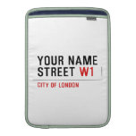 Your Name Street  MacBook Air sleeves