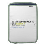 59 STR RENAISSIANCE SQ SIGN  MacBook Air sleeves