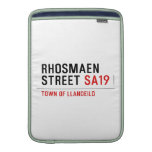 Rhosmaen Street  MacBook Air sleeves