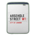 Arsehole Street  MacBook Air sleeves
