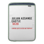 JULIAN ASSANGE CASTLE    MacBook Air sleeves