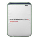 Continuous Improvement Street  MacBook Air sleeves