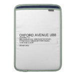 Oxford Avenue  MacBook Air sleeves