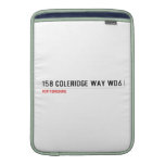 158 Coleridge Way  MacBook Air sleeves