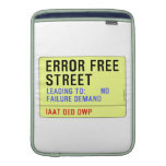 Error Free Street  MacBook Air sleeves