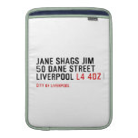 JANE SHAGS JIM 50 DANE STREET LIVERPOOL  MacBook Air sleeves