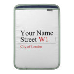 Your Name Street  MacBook Air sleeves