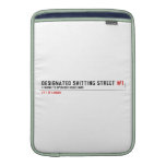 Designated Shitting Street  MacBook Air sleeves