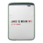 Jake is mean  MacBook Air sleeves