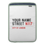 Your Name Street  MacBook Air sleeves