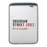 Obsidian Street  MacBook Air sleeves