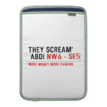 THEY SCREAM'  ABDI  MacBook Air sleeves