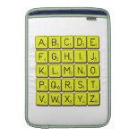 ABCDE
 FGHIJ
 KLMNO
 PQRST
 VWXYZ  MacBook Air sleeves