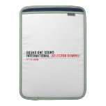 SQUAD ONE SOUND INTERNATIONAL  MacBook Air sleeves