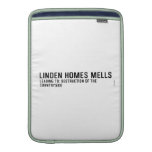 Linden HomeS mells      MacBook Air sleeves