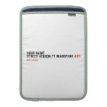 Your Name Street HEBRON ft MABOPANE  MacBook Air sleeves