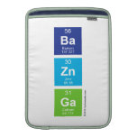 Ba
 Zn
 Ga  MacBook Air sleeves