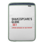 Shakespeare's globe   MacBook Air sleeves