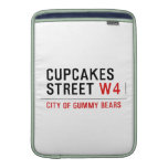 cupcakes Street  MacBook Air sleeves