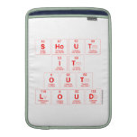 Shout
 It
 Out
 Loud  MacBook Air sleeves