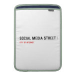 Social Media Street  MacBook Air sleeves