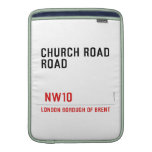 CHURCH ROAD ROAD      MacBook Air sleeves