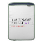 Your Name Street  MacBook Air sleeves