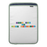 keep calm 
 and 
 love chemistry  MacBook Air sleeves
