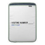 Visiting Number ____  MacBook Air sleeves