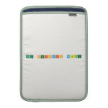 the periodic table  MacBook Air sleeves