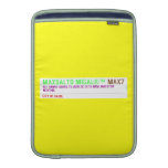 MAXSALTO MIGAL®™  MacBook Air sleeves