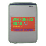 Weirdness Road  MacBook Air sleeves