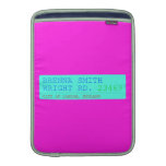 Brenna Smith Wright Rd.  MacBook Air sleeves