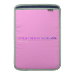 coral cresent  MacBook Air sleeves