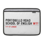 PORTOBELLO ROAD SCHOOL OF ENGLISH  MacBook Air Sleeves (landscape)