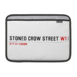 stoned crow Street  MacBook Air Sleeves (landscape)