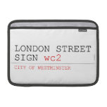 LONDON STREET SIGN  MacBook Air Sleeves (landscape)