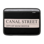 Canal Street  MacBook Air Sleeves (landscape)